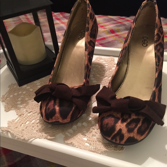 Cato Shoes - Woman’s wedge leopard print